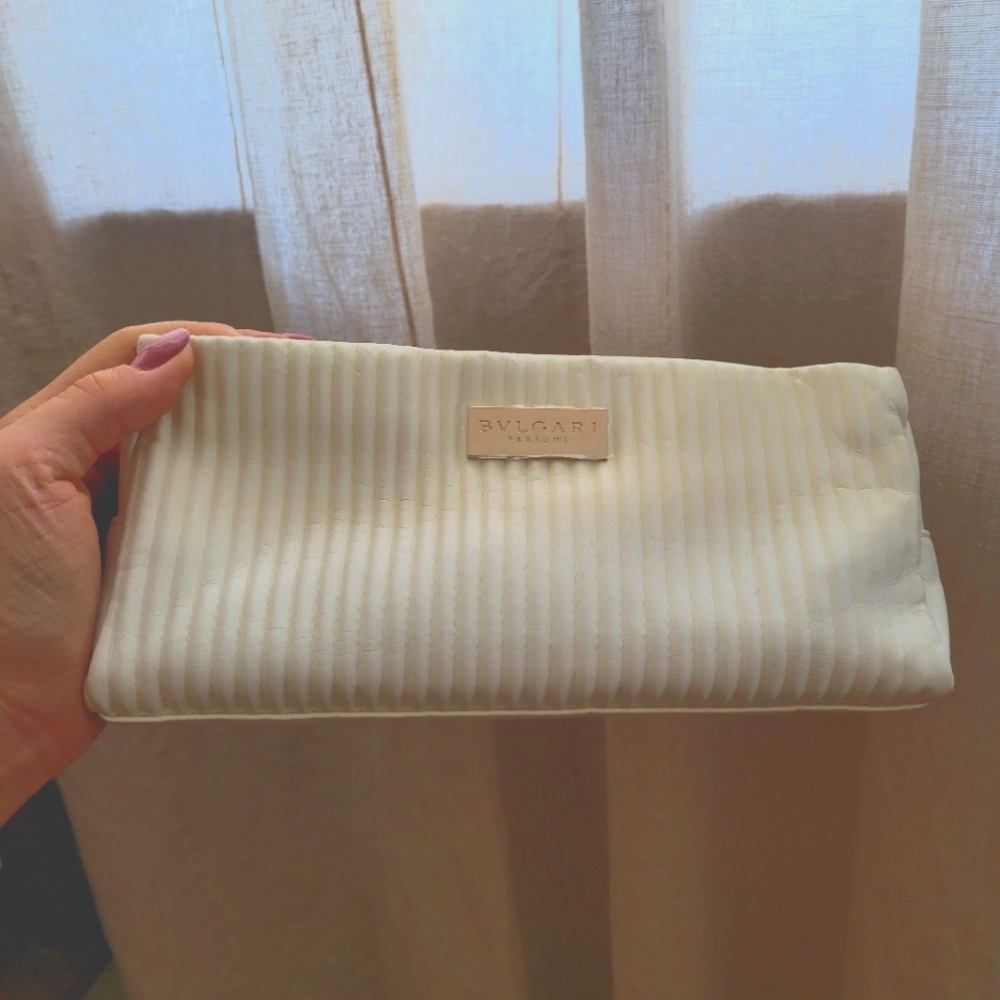 BVLGARI Parfums pouch Bulgari off-white